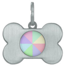 Pastels Etiqueta de mascotas con forma de hueso