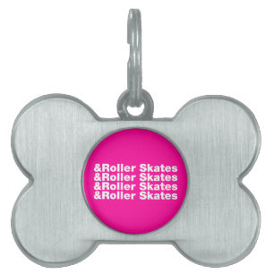 Placa Para Mascotas Patines y patines