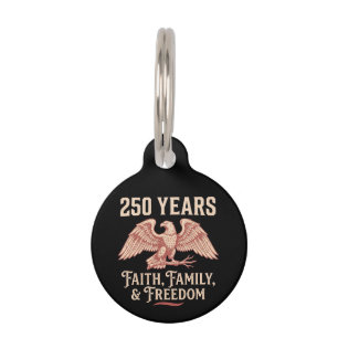 Placa Para Mascotas Patriota Cristiano Jubileo 2026 Fe Familia 