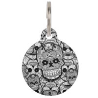 Patrón de calaveras azucareras