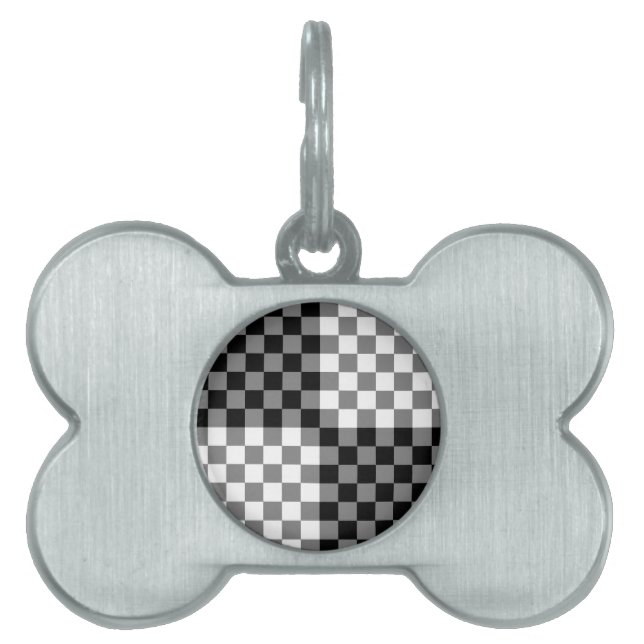 PLACA PARA MASCOTAS PATRÓN DE COMPROBACIÓN (Frente)