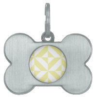Patrón de cubo de deco geométrico amarillo pálido