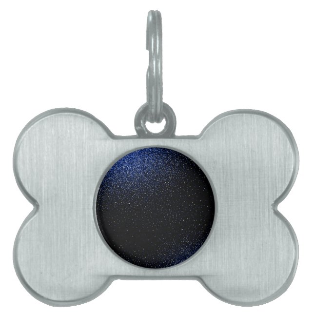 Placa Para Mascotas Patrón de degradado de brillo 4 (Frente)