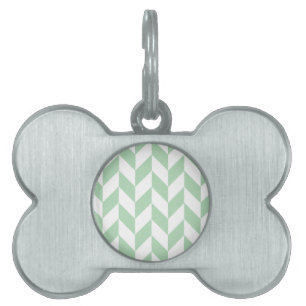 Placa Para Mascotas Patrón de faldón verde de impresión