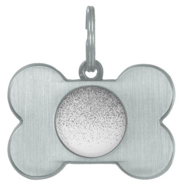 Placa Para Mascotas Patrón de gradiente de brillo 3 (Frente)
