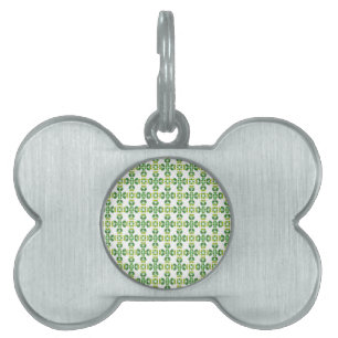 Placa Para Mascotas Patrón de hojas, patrón de hojas, hojas verdes