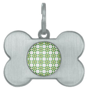 Placa Para Mascotas Patrón de hojas, patrón de hojas, hojas verdes