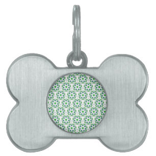 Placa Para Mascotas Patrón de hojas, patrón de hojas, hojas verdes