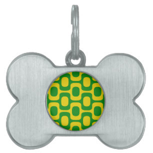 Placa Para Mascotas Patrón de la acera de Ipanema, patrón de playa, Br