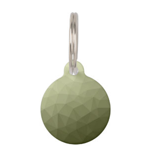 Placa Para Mascotas Patrón de malla geométrica de gradiente verde clar