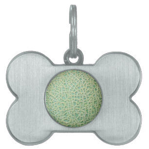 Placa Para Mascotas patrón de melón
