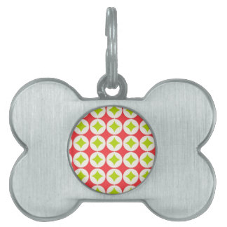 Placa Para Mascotas Patrón de navidades