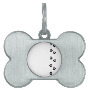 Placa Para Mascotas Patrón de traza, trineos de perro, pinturas de tra