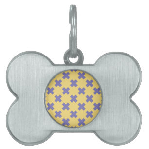Placa Para Mascotas Patrón geométrico 18