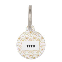 Patrón geométrico del arte deco blanco y dorado