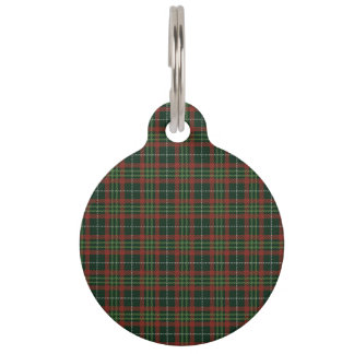 Placa Para Mascotas Patrón Tartán de Black Watch
