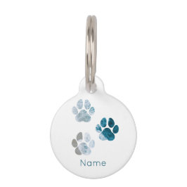 Placa Para Mascotas Paws para perros- nombre de las olas de playa y de