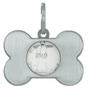 Placa Para Mascotas Payasos por ahí