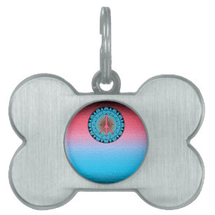 Placa Para Mascotas Paz ~ Sol