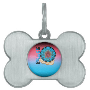 Placa Para Mascotas Paz ~ Sol