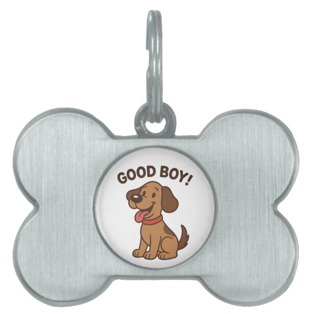 Placa Para Mascotas Pegatina Dog 🐶 | Un Personalizado lindo con vibra (Frente)