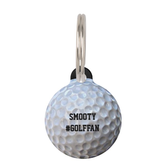 Placa Para Mascotas Pelota de golf (Anverso)