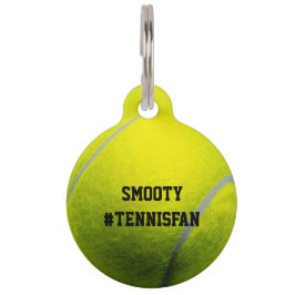 Placa Para Mascotas Pelota de tenis linda mascota