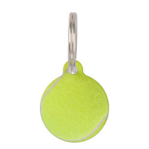 Placa Para Mascotas Pelota de tenis personalizable