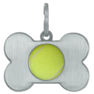 Placa Para Mascotas Pelota de tenis personalizable