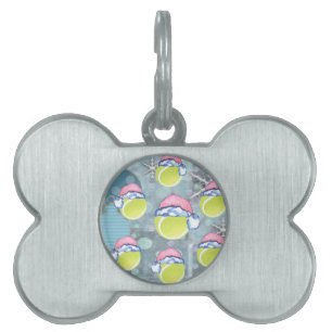 PLACA PARA MASCOTAS PELOTAS DE TENIS