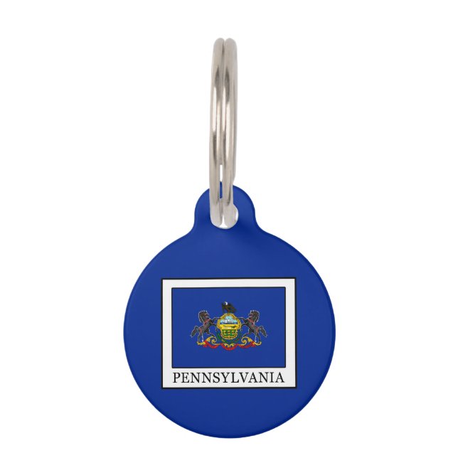 Placa Para Mascotas Pennsylvania (Anverso)