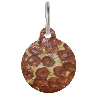 Placa Para Mascotas Pepperoni Pizza