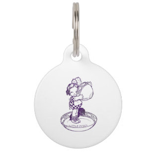 Placa Para Mascotas Pequeños taza de té y platillo de Missy