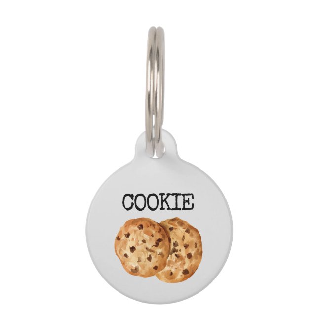 Placa Para Mascotas Perdí la cookie de llamada (Anverso)