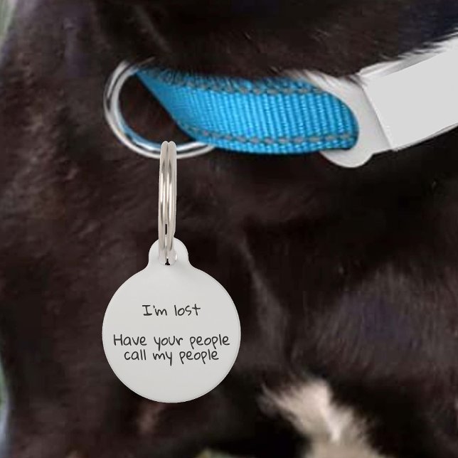 Placa Para Mascotas Perdida la identificación de un Personalizar de hu (Subido por el creador)