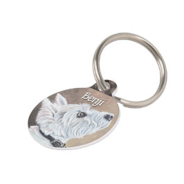 Placa Para Mascotas Perfil B de Westie