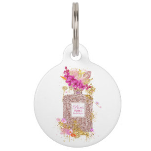 Placa Para Mascotas Perfume elegante de lujo
