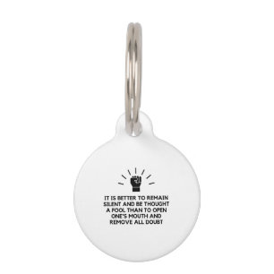 Placa Para Mascotas Permanecer en silencio