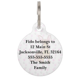 Placa Para Mascotas Perrito lindo de la chihuahua en impresiones de la