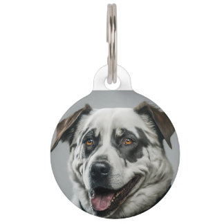 Placa Para Mascotas Perro alegre