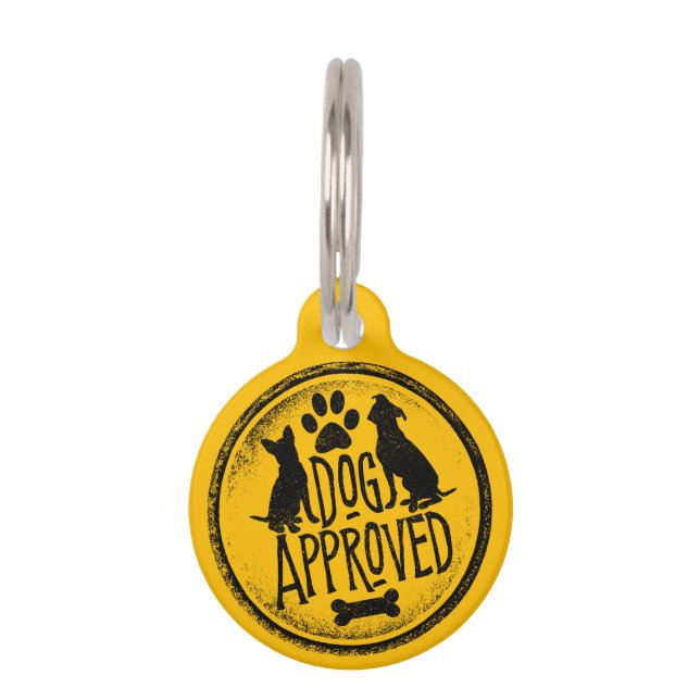 Placa Para Mascotas Perro aprobado (Anverso)