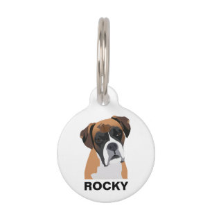 Placa Para Mascotas Perro Boxer Personalizado