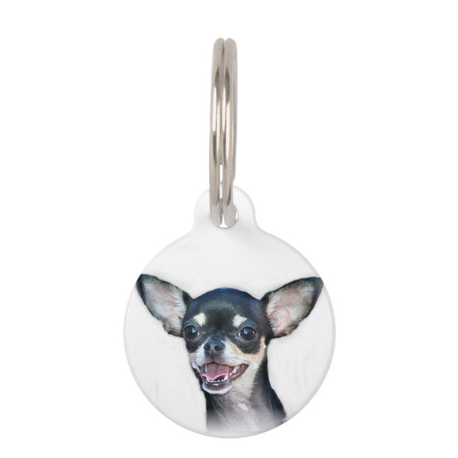 Placa Para Mascotas perro Chihuahua (Anverso)
