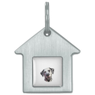 Placa Para Mascotas Perro Dalmata Crea tu propio texto personalizado 