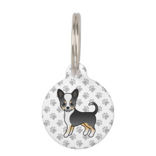 Placa Para Mascotas Perro de dibujos animados Chihuahua de pelo liso t