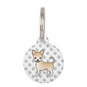 Placa Para Mascotas Perro de dibujos animados lindos Chihuahua de capa