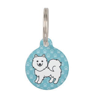 Placa Para Mascotas Perro de dibujos animados Samoyedo