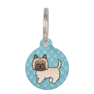 Placa Para Mascotas Perro de dibujos animados Wheaten Cairn Terrier