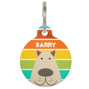 Placa Para Mascotas Perro de Golden Retriever