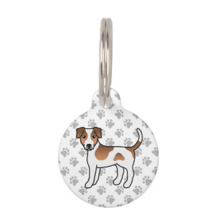 Placa Para Mascotas Perro de granja danés-sueco marrón perro de dibujo